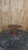Product image 1 of the product “Folding table in shape of fish, made of wood. 33cm Height. Dark Brown lacquered. ”